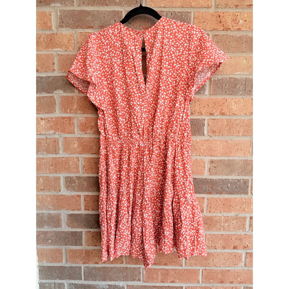 Blue Rain Orange Romper Size Medium NWT - Picture 2 of 5